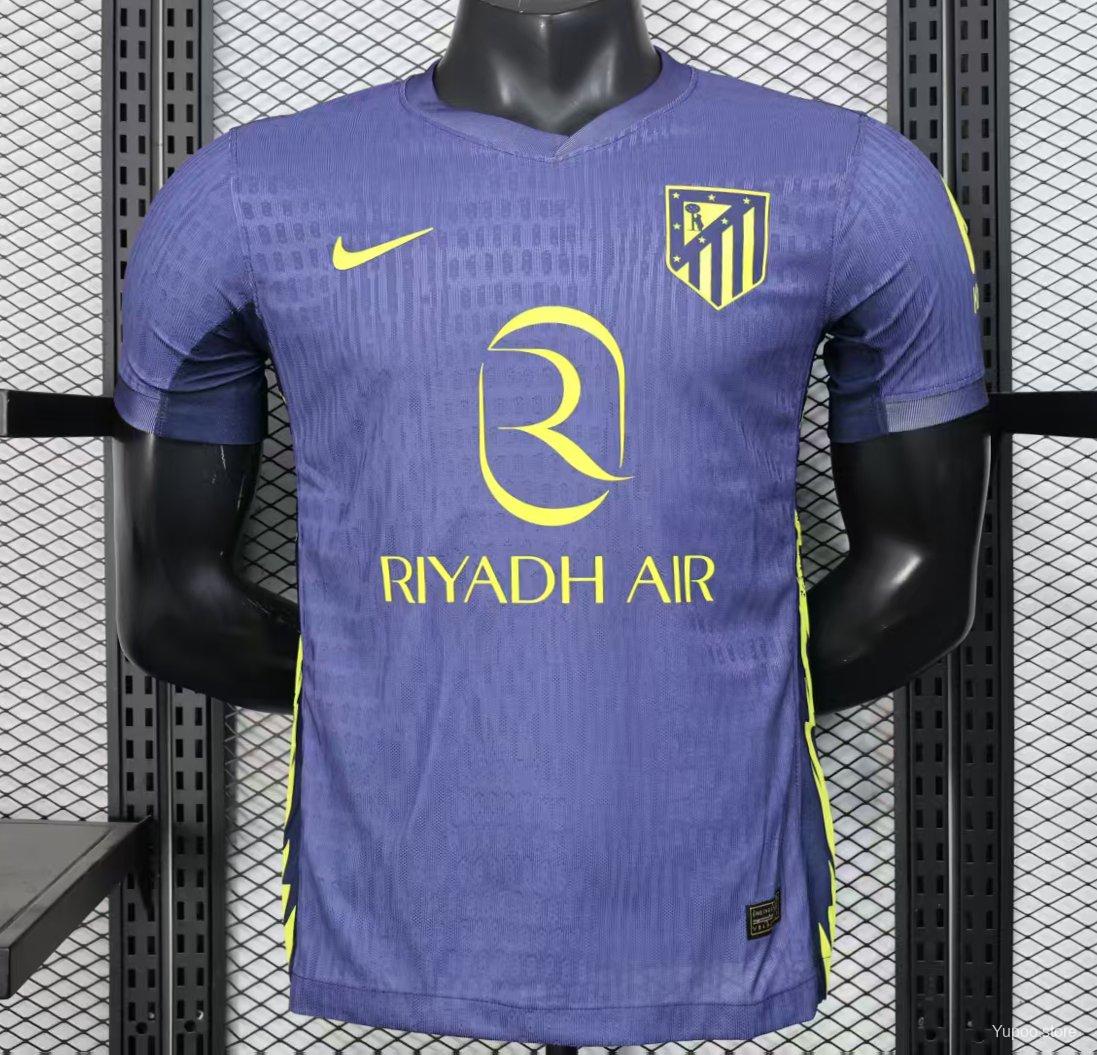 Camiseta de fútbol Atlético Madrid 2025/26 VISITANTE MANGA CORTA VERSION JUGADOR